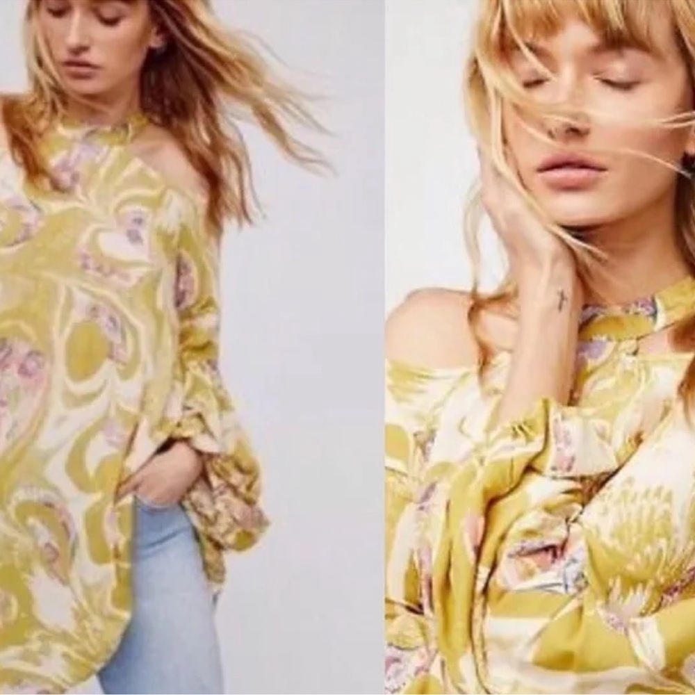Free People Drift Away Cold Shoulder Tunic